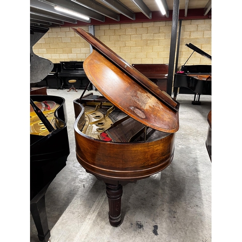 43 - Steinway (c1899)A 6ft 'Old Style' 85-note Model A grand piano in a rosewood case on turned and flute... 
