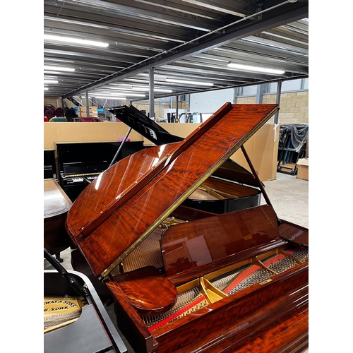 45 - Steinway (c1906)A 5ft 10in Model O grand piano in a bright figured mahogany case on square tapered l... 