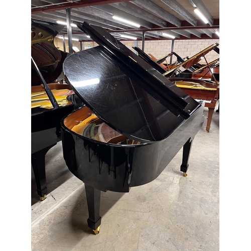 46 - Hoffmann (c2012)A 6ft 1in Model T186 grand piano in a bright ebonised case on square tapered legs.... 