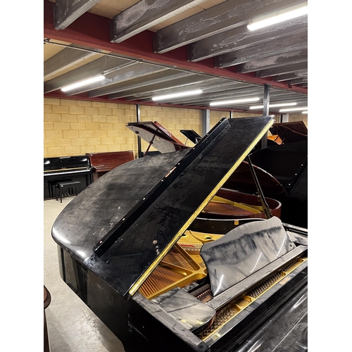 48 - Yamaha (c1986)A 6ft 1in Model C3 grand piano in a bright ebonised case on square tapered legs.