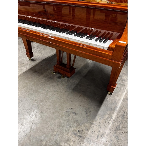 53 - Steinway (c1912)A 5ft 10in Model O grand piano in a satinwood case on square tapered legs. This inst... 