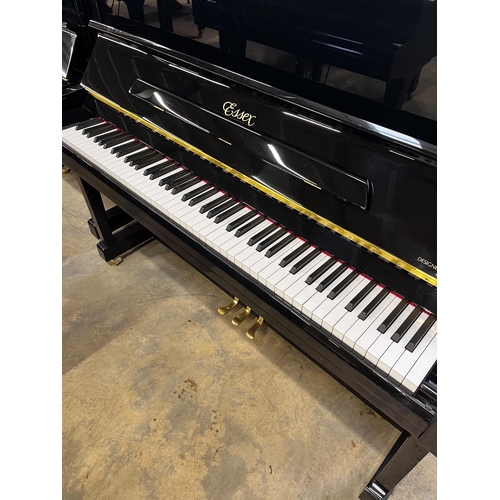 59 - *Essex (c2012)A Model 123 upright piano in a bright ebonised case. There is VAT on this Lot.