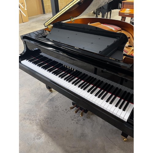 62 - Yamaha (c2012)A 5ft Model GB1K grand piano in a bright ebonised case on square tapered legs; togethe... 