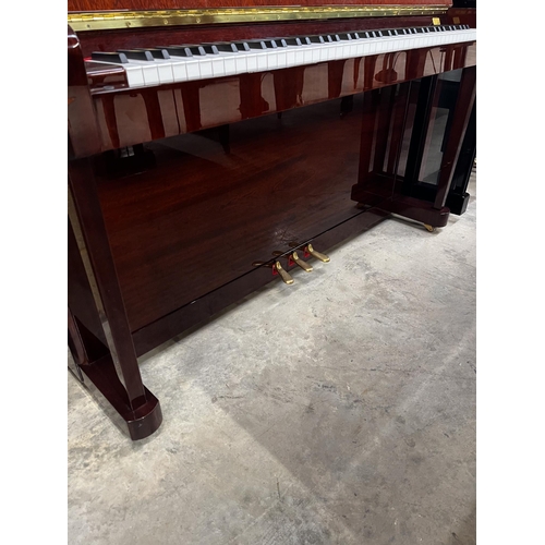 66 - Petrof (c2010)A Model P118 upright piano in a traditional bright mahogany case; together with a stoo... 