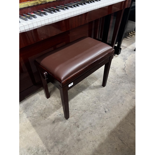 66 - Petrof (c2010)A Model P118 upright piano in a traditional bright mahogany case; together with a stoo... 