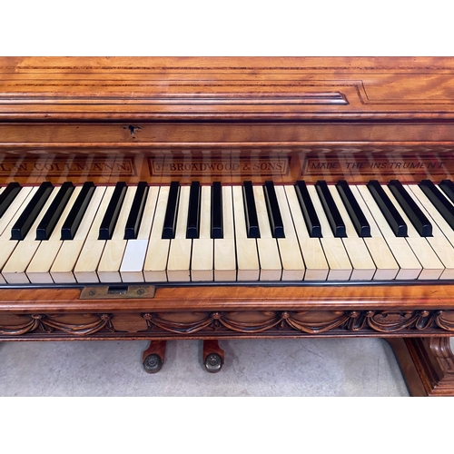 70 - John Broadwood and Sons (c1866) A fine exhibition quality art cased upright piano designed by LW Col... 