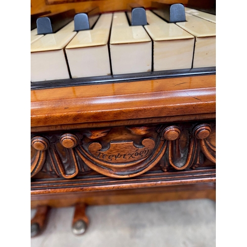 70 - John Broadwood and Sons (c1866) A fine exhibition quality art cased upright piano designed by LW Col... 