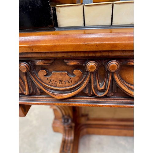 70 - John Broadwood and Sons (c1866) A fine exhibition quality art cased upright piano designed by LW Col... 