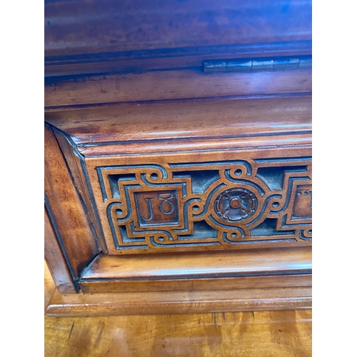 70 - John Broadwood and Sons (c1866) A fine exhibition quality art cased upright piano designed by LW Col... 