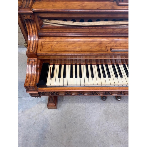 70 - John Broadwood and Sons (c1866) A fine exhibition quality art cased upright piano designed by LW Col... 