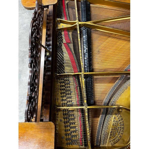 72 - Steinway (c1898)A 6ft 2in Model A grand piano in a rosewood case on turned and reeded 'elephant' leg... 