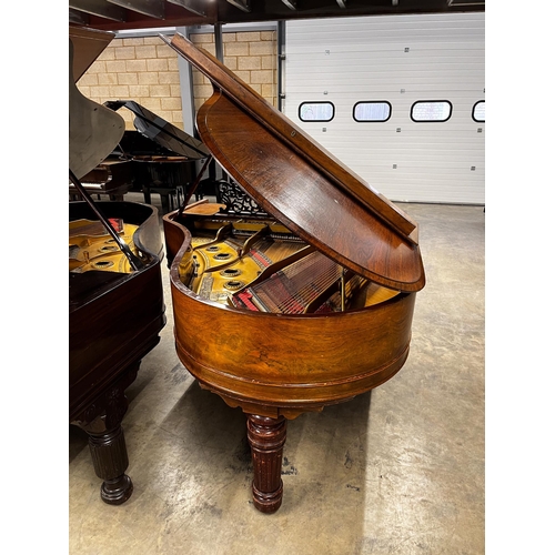 72 - Steinway (c1898)A 6ft 2in Model A grand piano in a rosewood case on turned and reeded 'elephant' leg... 