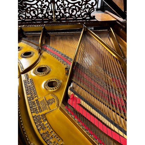 72 - Steinway (c1898)A 6ft 2in Model A grand piano in a rosewood case on turned and reeded 'elephant' leg... 