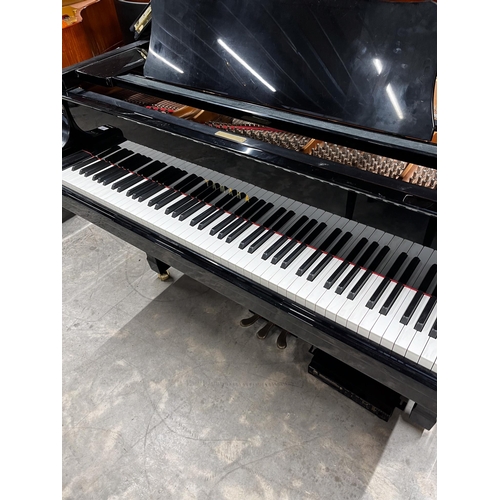 75 - Yamaha (c1998)A 6ft 1in Model C3 Disklavier grand piano in a bright ebonised case on square tapered ... 