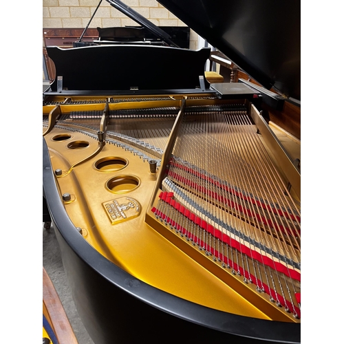 77 - Steinway (c1976)A 5ft 10in Model O grand piano in a satin ebonised case on square tapered legs.... 