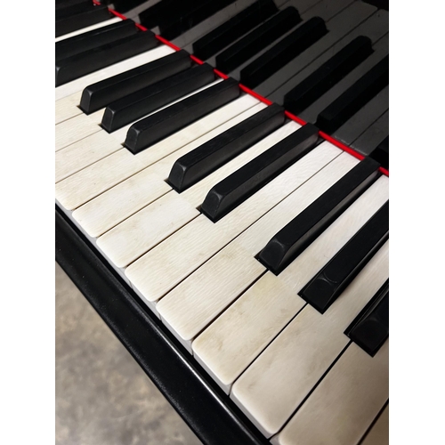 77 - Steinway (c1976)A 5ft 10in Model O grand piano in a satin ebonised case on square tapered legs.... 