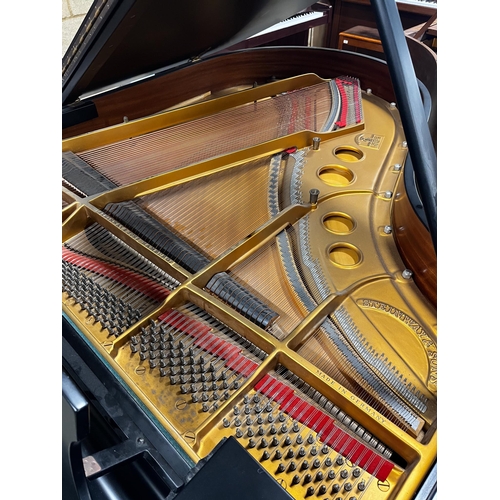 77 - Steinway (c1976)A 5ft 10in Model O grand piano in a satin ebonised case on square tapered legs.... 