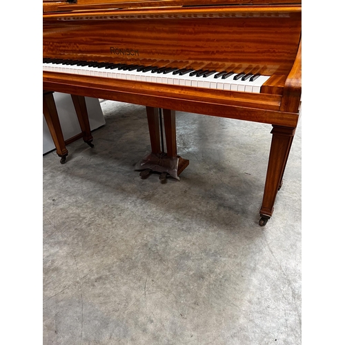 79 - Ronisch (c1909)A 6ft 4in grand piano in a satinwood case on dual square tapered legs. AMENDMENT Is t... 