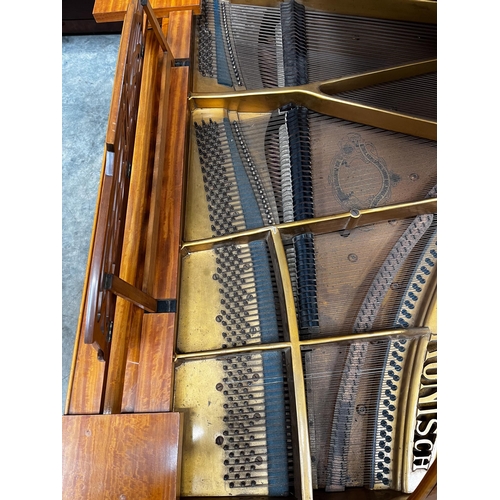 79 - Ronisch (c1909)A 6ft 4in grand piano in a satinwood case on dual square tapered legs. AMENDMENT Is t... 