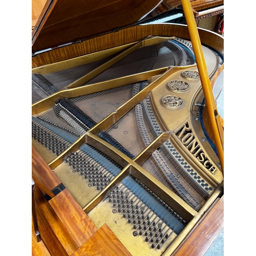 79 - Ronisch (c1909)A 6ft 4in grand piano in a satinwood case on dual square tapered legs. AMENDMENT Is t... 