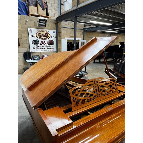 79 - Ronisch (c1909)A 6ft 4in grand piano in a satinwood case on dual square tapered legs. AMENDMENT Is t... 
