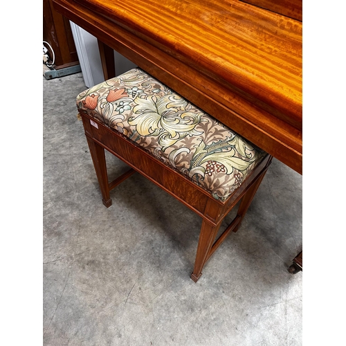 79 - Ronisch (c1909)A 6ft 4in grand piano in a satinwood case on dual square tapered legs. AMENDMENT Is t... 