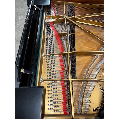 80 - Steinway (c1974)A 7ft 5in Model C grand piano in an ebonised case on square tapered legs. AMENDMENT ... 