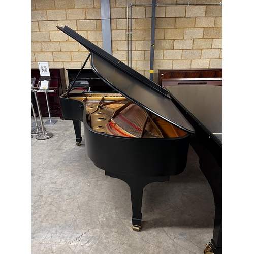 80 - Steinway (c1974)A 7ft 5in Model C grand piano in an ebonised case on square tapered legs. AMENDMENT ... 