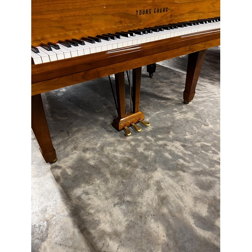 82 - Young Chang (c1980)A 6ft Model G185 grand piano in a mahogany case on square tapered legs.