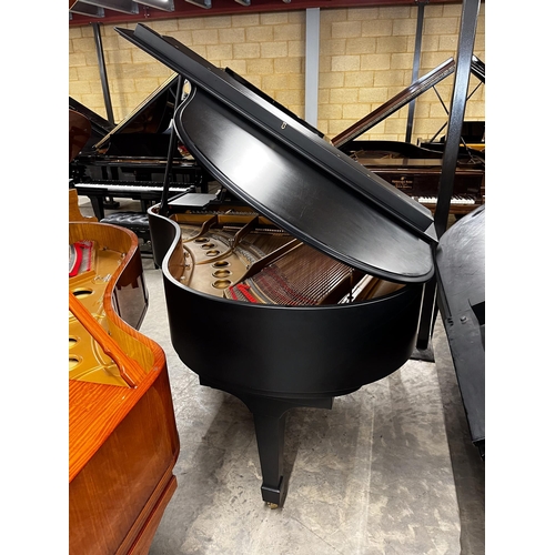 90 - Steinway (c1988)A 5ft 7in Model M grand piano in a bright ebonised case on square tapered legs. AMEN... 