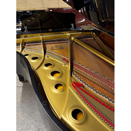 92 - Yamaha (c1993)A 6ft 7in Model C5 grand piano in a bright ebonised case on square tapered legs; toget... 