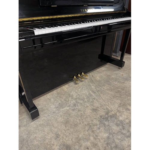95 - Yamaha (c2022)A Model U1Q upright piano in a bright ebonised case; together with a matching stool. A... 