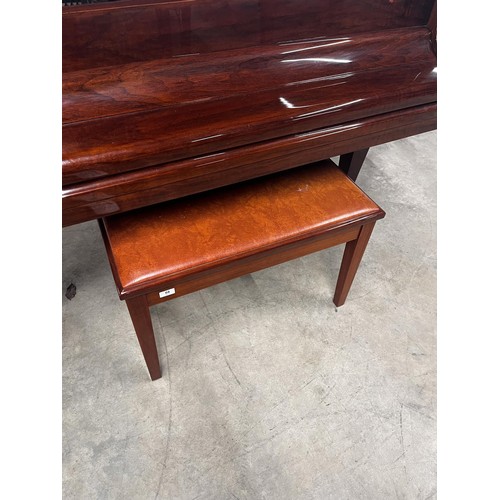 68 - Samick (c1997)A 5ft Model SG-155 grand piano in a bright mahogany case on square tapered legs; toget... 