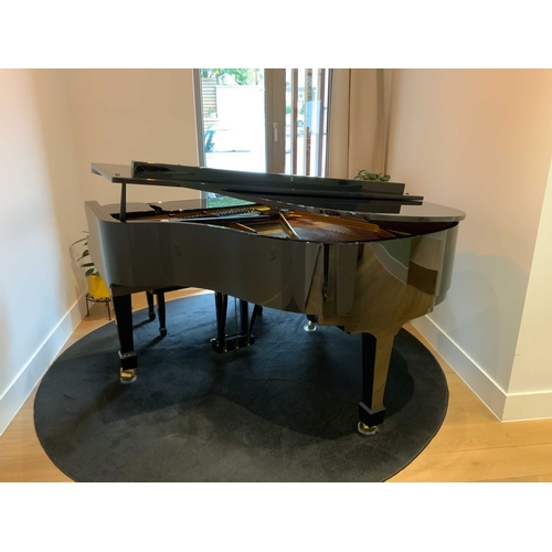 1 - Hoffmann (c2010)A 5ft 2in Model T161 grand piano in a bright ebonised case on square tapered legs; t... 