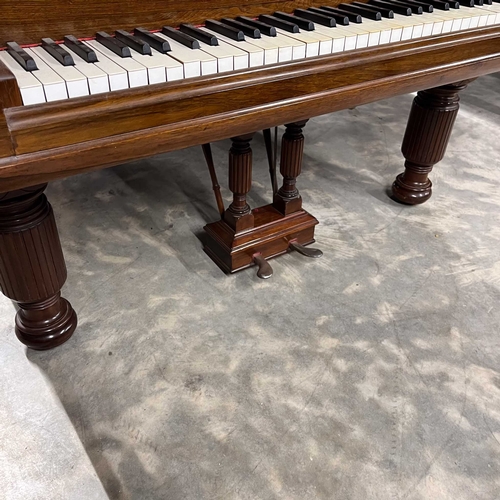 29 - Steinway (c1885)A 6ft 'old style' Model A grand piano in a rosewood case on turned and fluted legs; ... 