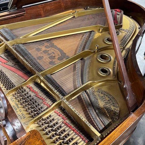 29 - Steinway (c1885)A 6ft 'old style' Model A grand piano in a rosewood case on turned and fluted legs; ... 