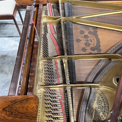 29 - Steinway (c1885)A 6ft 'old style' Model A grand piano in a rosewood case on turned and fluted legs; ... 