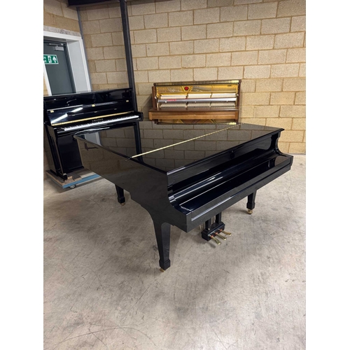 34 - Boston (c2000)A 5ft 10in Model 178 grand piano in a bright ebonised case on square tapered legs.... 