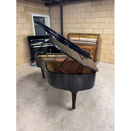 34 - Boston (c2000)A 5ft 10in Model 178 grand piano in a bright ebonised case on square tapered legs.... 