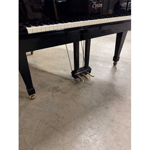 34 - Boston (c2000)A 5ft 10in Model 178 grand piano in a bright ebonised case on square tapered legs.... 