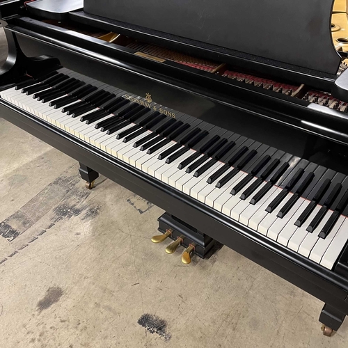 39 - Steinway (c1961)A 6ft 2in Model A grand piano in a satin ebonised case on square tapered legs; toget... 