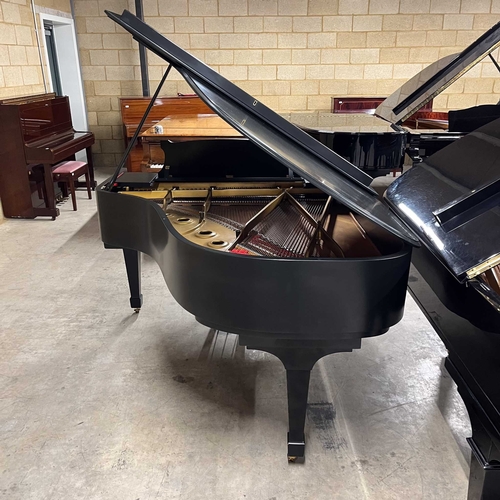 39 - Steinway (c1961)A 6ft 2in Model A grand piano in a satin ebonised case on square tapered legs; toget... 