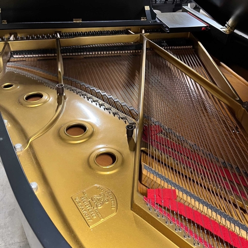 39 - Steinway (c1961)A 6ft 2in Model A grand piano in a satin ebonised case on square tapered legs; toget... 