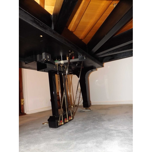 41 - Boston (c2007)A 6ft 4in Model GP193 grand piano in a bright ebonised case on square tapered legs; to... 