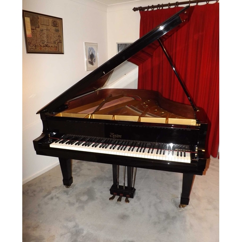 41 - Boston (c2007)A 6ft 4in Model GP193 grand piano in a bright ebonised case on square tapered legs; to... 