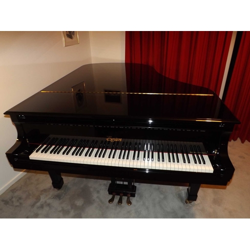 41 - Boston (c2007)A 6ft 4in Model GP193 grand piano in a bright ebonised case on square tapered legs; to... 