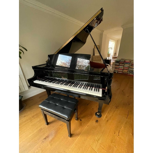 6 - Boston (c2004)A 5ft 4in Model GP-163 grand piano in a satin mahogany case on square tapered legs; to... 