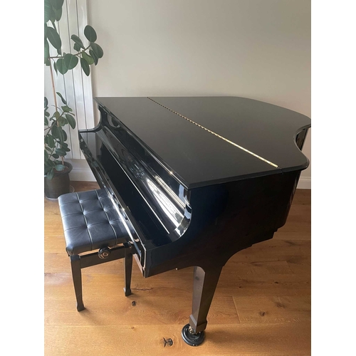 6 - Boston (c2004)A 5ft 4in Model GP-163 grand piano in a satin mahogany case on square tapered legs; to... 