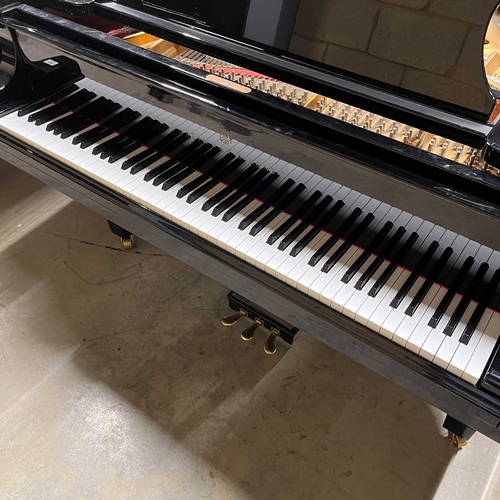 60 - Steinway (c2001)A 6ft 11in Model B grand piano in a bright ebonised case on square tapered legs.... 