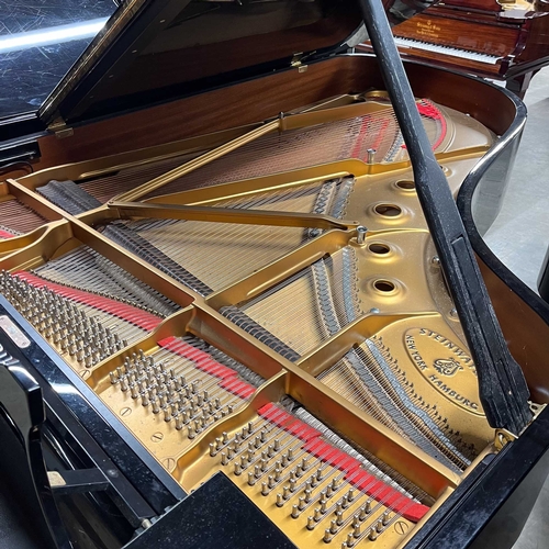 60 - Steinway (c2001)A 6ft 11in Model B grand piano in a bright ebonised case on square tapered legs.... 